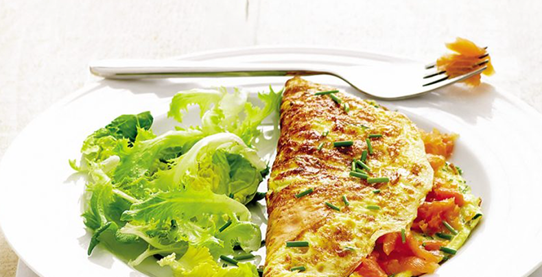 salmon omelette
