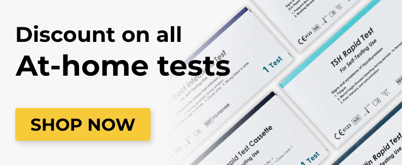 Discount on all at-home tests